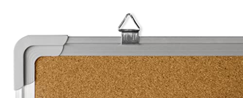 Cork Board Set - Bulletin Corkboard 24 X 24 Inch Framed With 10 Thumb Tacks - Wall Hanging Message Memo Pin Tackboard Organizer For Home, Office, Desk And Cubicle (Cork 24X24") #TOP4