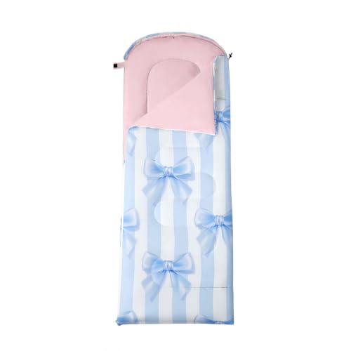 Manfei Japanese Cherry Cat Bolsa de Dormir para Camping Vintage Gato 32°F para Niños Clima Frío y Cálido miniatura 3