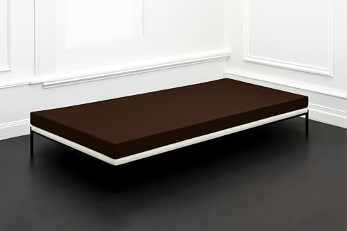 Image of ATOOTFUSION Orthopedic High-Density HR Foam Mattress | High-Resilience (HR) Dual-Sided Foam | Single Size Bed Mattress - 3-Year Warranty (Dark Brown, 72X35X2 Inches)