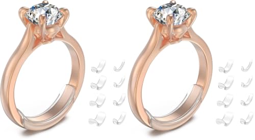 Image of Likimar Ring Size Adjuster for Loose Rings - 8 Sizes of Clip-on Spacers (Pack of 2)