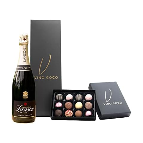 Vino Coco Lanson Champagne & Chocolate Truffles Set Cover