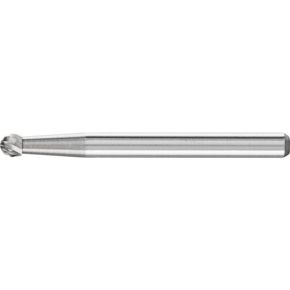PFERD HM milling bit, Ball Shape KUD, Teeth 3 Plus, milling bit Diameter 3 mm, Shaft Diameter 3 mm, Length 33 mm, 21211083 - for Universal Applications on The Most Important Industrial Materials