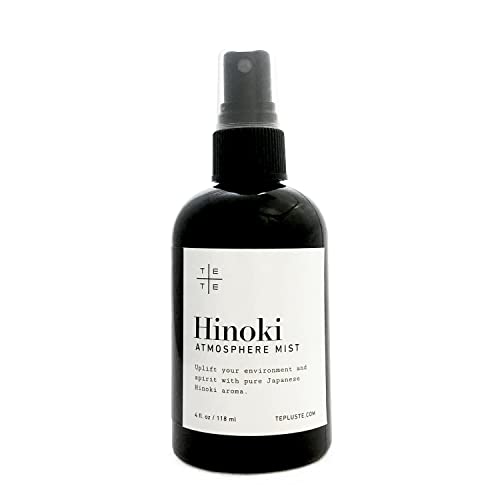 TE+TE Hinoki Atmosphere Mist 4 fl.oz with Japanese Hinoki Essential Oil | Refreshing Aroma | Elevate Your Space |