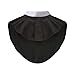 Black Color Unisex Clergy Tab Collar Clerical Bib Collar with Insert White Tab, 2pcs in Pack