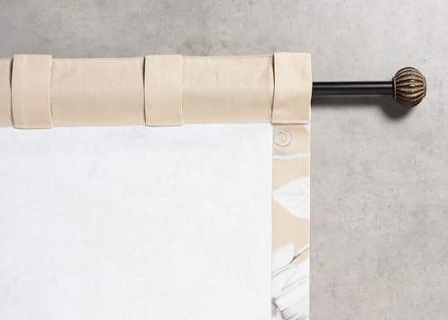 Image of Maison d' Hermine Curtains for Living Room 100% Cotton 50 inchx84 inch (Pack of 2) | 84 inches long Light Filtering Curtains for Windows Bedroom with Rod and Loop Pockets - Pretty Autumn