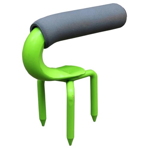 Motozappa Manuale Coltivatore Artiglio da Giardino in Acciaio con Manico Strumento aeratore per Prato per Aiuole da Giardino Coltivazione in Vaso Vaso per Piante Aeratore Verde Attrezzo per Prato Art