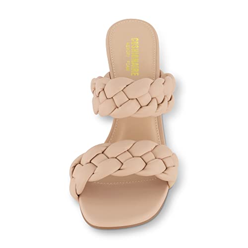 CUSHIONAIRE Women's Suzy braided dress sandal +Memory Foam, Wide Widths Available3