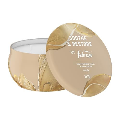 Image of Febreze Scented Candle, Soothe & Restore Scent, 11 oz 4 Wick Candle, Single Pack