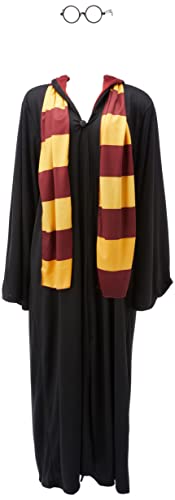 Sulamericana Fantasia, Harry Potter Adulto Masculino, Preto/Vermelho/Amarelo, G 46/48 Paquete De 3