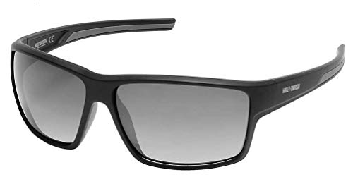 Harley-Davidson Men's Modern Rectangular Sunglasses, Black, 65-13-130