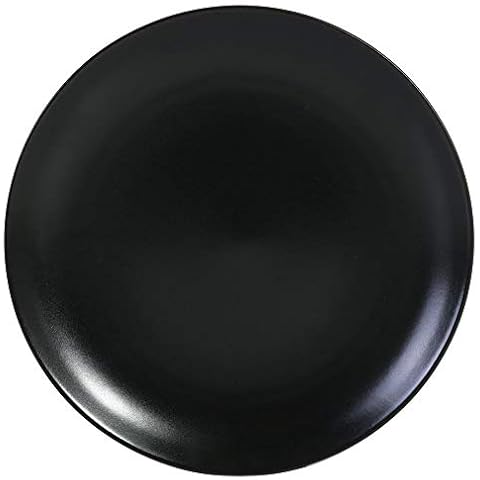 Viejo Valle Midnight Dinner Plates 26cm - Set of 6 - Round Dinner Plates, Stoneware Plates Cover