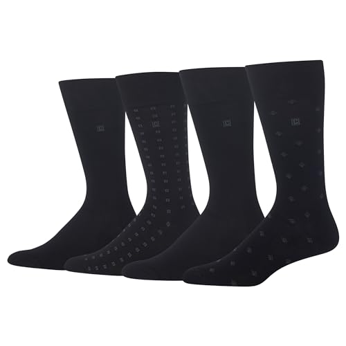 Chaps Men's Diamond Dress Crew Socks - 4 Pair Pack2