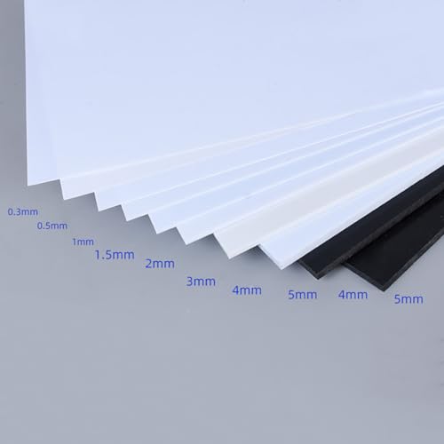 Placa de ABS blanco de 1,5mm fácil de cortar para maquetas 5