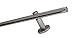 Produktbild tilldekor Innenlaufgardinenstange AIR, 1-Lauf, Silber, Ø 20 mm, 160 cm, inkl. Trägern und Gleitern