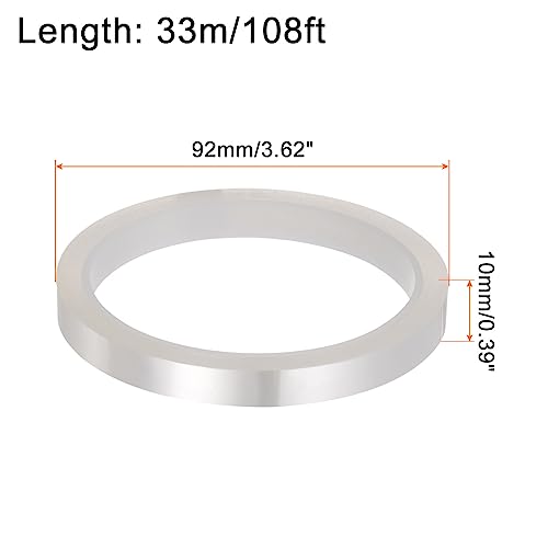 Image of HARFINGTON 6 Rolls Heat Tape High Temperature Heat Resistant Tape 10mmx33m(108ft) Sublimation Thermal Heat Transfer Tape for Sublimation Press No Residue, Clear