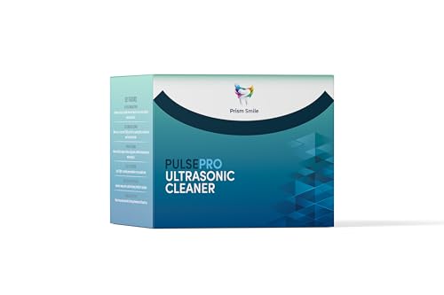 Prism Smile PulsePro Ultrasonic Cleaner with UV Sanitizer, 42 kHz Professional Dental Device Cleaner, 200ml Tank for Aligners, Retainers, Night Guards, One-Touch Operation