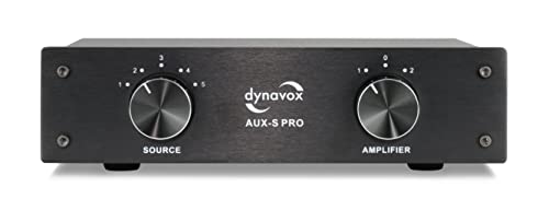 Lautsprecher Umschalter Dynavox Dynavox AMP-S MKII Lautsprecher-Umschalter – Metallgehäuse, Für 2 Verstärker Oder 2 Boxen-Paare, 200W/Kanal Dynavox Vt-80