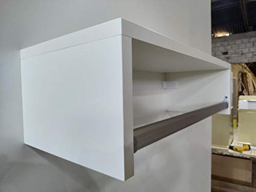 Arara De Roupas Cabideiro De Parede 60cm 100% Mdf (branco)