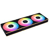 LIANLI 12RCL1F3B Case Fan Reverse Blade Modello UNI Fan RS CL Flex 120 BK Confezione Tripla Collegamento Daisy Chain Illuminazione RGB Dual Zone con Controller L-Wireless Rivenditore Autorizzato