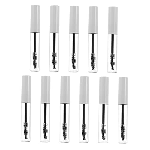 Lurrose 11個 詰め替え可能マスカラチューブ 軽量プラスチック製 漏れ防止 まげ美容液用 化粧品容器 旅行や自宅用に適した耐久性ある透明 ホ