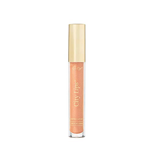 City Beauty City Lips - Plumping Lip Gloss - Hydrate & Volumize - All-Day Wear - Hyaluronic Acid & Peptides Visibly Smooth Lip Wrinkles - Cruelty-Free (Nude York)