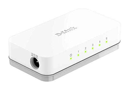 D-Link Switch Fast 5 Portas 100Mbps DES-1005C, Branco