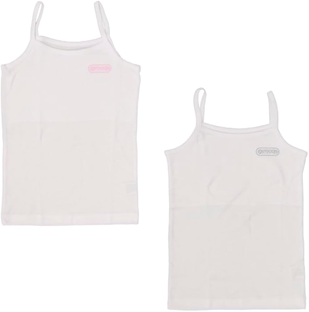 Amazon | [アウトドアプロダクツ] 胸二重キャミソール白2P 4515253
