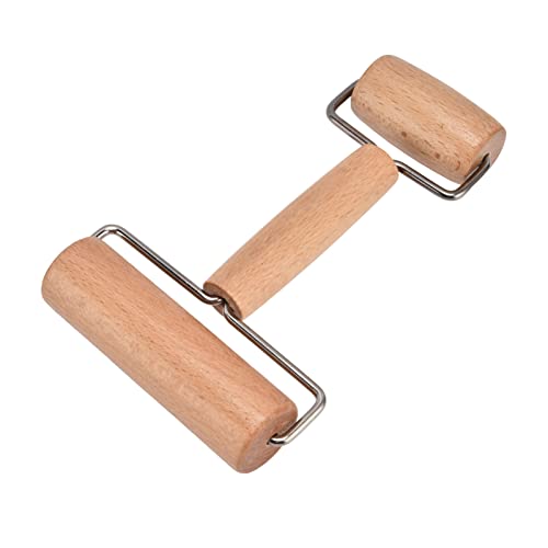 Rullo per Impasto Mattarello in Legno Mattarello in Legno di Faggio Rivestimento Rullo per Impasto Materiale in Legno Rullo per Pizza Strumento Professionale per Stendere la