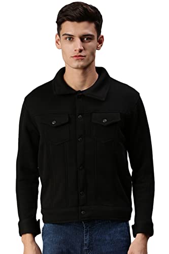 Image of SHOWOFFFF Men Solid Pullover Sweatshirt | High Neck Full Sleeves Cotton Sweatshirt's for Mens | Slim Fit Regular Length Sweatshirts for Men's
