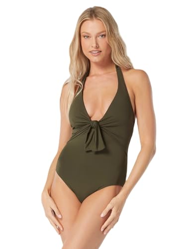 Vince Camuto Women's Tie Front Halter One Piece