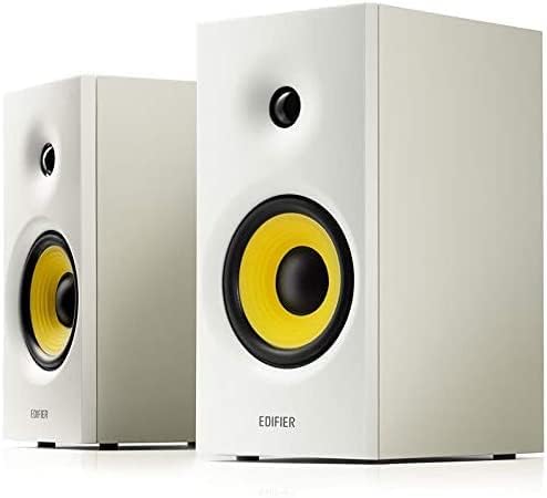 Edifier R1080BT Active Bluetooth Bookshelf Speaker Set - White : Amazon ...