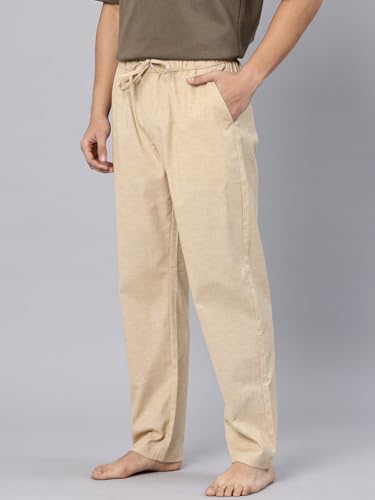 Image of Majestic Man Comfort Fit Solid Cotton Blend Casual Style Lounge Pyjama with 3 Pockets & Zip Closure