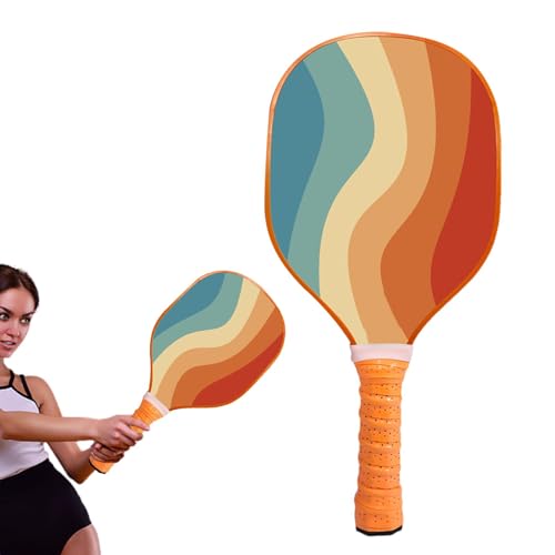 Equipo Pickle Ball - Raquetas Pickle Ball | Palillos De Madera Antideslizante | Paletas De Bolas De Madera Con Mango Ergonómico | Paleta De Bolas De Cornisón Portátil, Para Familia, Amigos