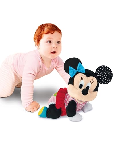 Clementoni Disney Baby Baby Minnie Gattona Con Me, Minni Peluche Per Imparare A Gattonare, Gioco Prima Infanzia Bambini 6-36 Mesi, Insegna Numeri E Versi Degli Animali, Lingua Italiana, 17992 - 4