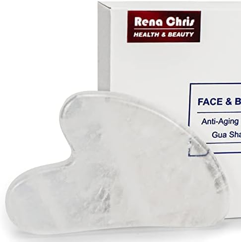 Gua Sha Massage Tool, White Crystal Guasha Board for Whole Body, Natural Jade Stone Gua Sha Facial Tool, Face Massager for Traditional Acupuncture Therapy, Daily Anti-Aging Health and Skin Care Tools Gua Sha Massage Tool, White Crystal Guasha Board for Whole Body, Natural Jade Stone Gua Sha Facial Tool, Face Massager for Traditional Acupuncture Therapy, Daily Anti-Aging Health and Skin Care Tools