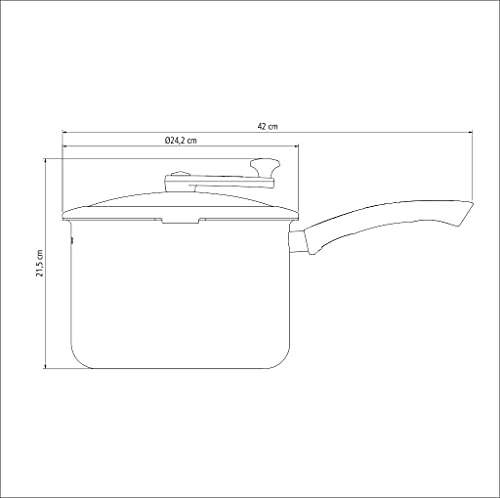 Pipoqueira de Alumínio com Revestimento Interno de Antiaderente Dimetro 22Cm, Tramontina, 20536722,