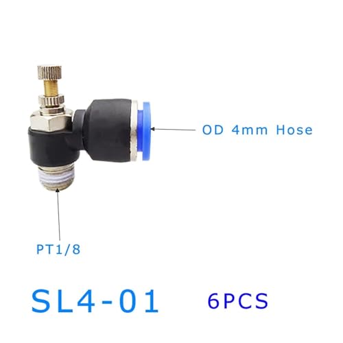 Conector regulador SL4-01 con control de flujo para manguera de cilindro 3