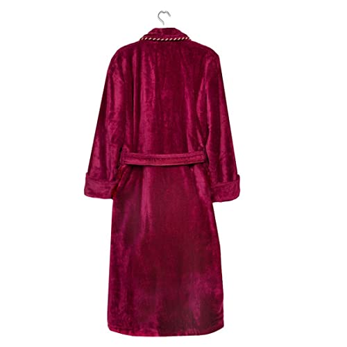 Men's British Bathrobe - Earl Claret3