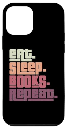 Eat Sleep Books Repeat Reader �{�̒� �Ǐ����D�� �X�}�z�P�[�X iPhone 12 mini �p