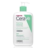 CeraVe Schäumendes Reinigungsgel, Sanftes Waschgel zum Entfernen von Verschmutzungen, Talg und Makeup, Feuchtigkeitsspendend, mit Niacinamid, Hyaluron und Ceramiden, 473 ml