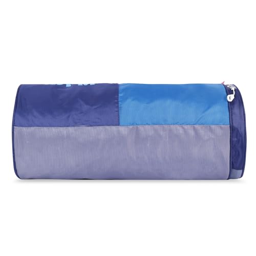 Image of Unisex Duffle Bag Gym Bag Workout Duffle Athletic Duffle Bag Gender-Neutral Gym Bag(Dark Blue & Light Blue)