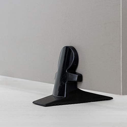 Aparador de Porta Stop Door, Metaltru, Preto