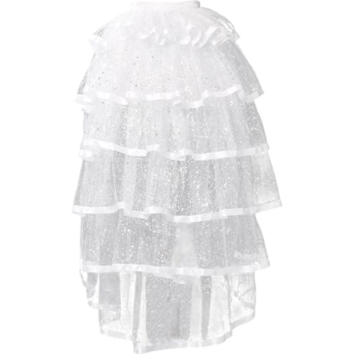 Falda de tul con capas elástica que soluciona tu look gótico 2