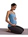 AugIris Y Back Maternity Tank Top for Women Double Lined Ruched Pregnancy Spaghetti Strap Cami Sleeveless Crew Neck Yoga Top Blue Gray