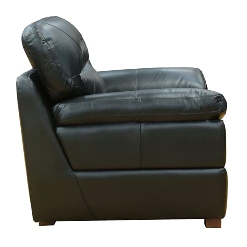 Sillón Plegable Cuero Negro miniatura 2