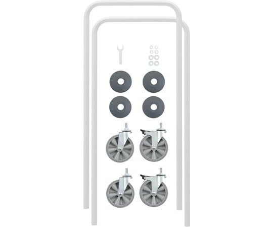 スチールラック 全国配送料無料 ERECTA ホワイト キャスター付