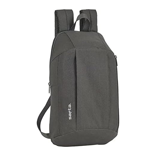 Safta Mini Mochila Uso Diario, 220x100x390mm, Gris, M (M821A)
