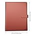 Yufocusqc PU Leather Portfolio Folder with Clipboard Clip Padfolio for Notepad Business Interview Resume with Magnetic Clasp (Brown)