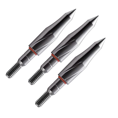 Archery Field Points,Various Od,100/125/150/200 Grains,Easy Pull Various, Stainless Steel Screw In Archery Field Tips(1 Dozen 12 Pcs) (19/64″ Combo Shape, 150Grains) #TOP3