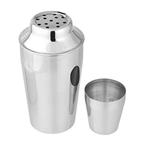 Fackelmann Cocktailshaker 400 ml Edelstahl Silber